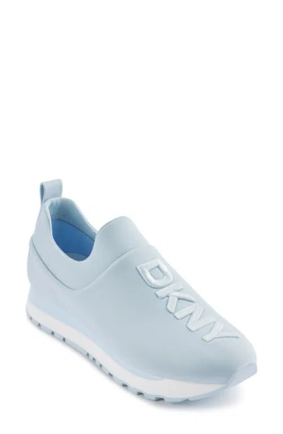 Dkny Women's Jadyn Logo Slip-on Sneakers, Created For Macy's In Celeste Blue