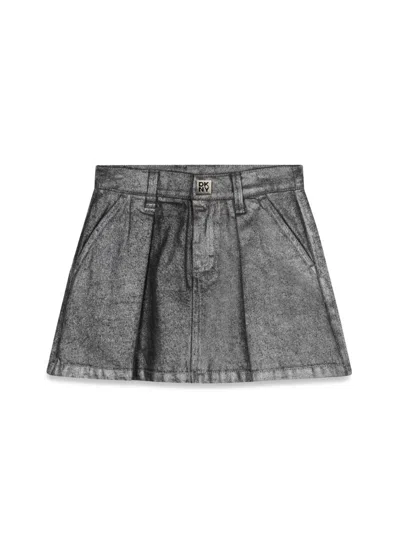 Dkny Jean Skirt In Gray