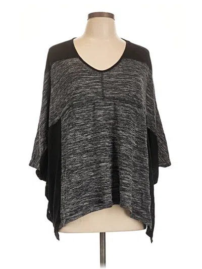 Pre-owned Dkny Jeans 3/4 Sleeve Top In Gray