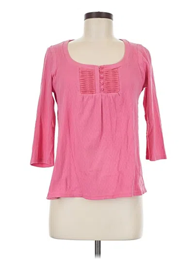 Pre-owned Dkny Jeans 3/4 Sleeve Top In Pink