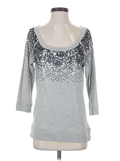 Pre-owned Dkny Jeans 3/4 Sleeve Top In Silver