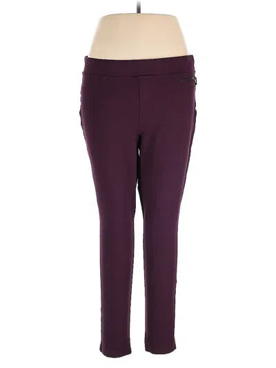 Pre-owned Dkny Jeans Active Pants In Burgundy