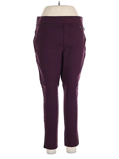 Pre-owned Dkny Jeans Active Pants In Burgundy