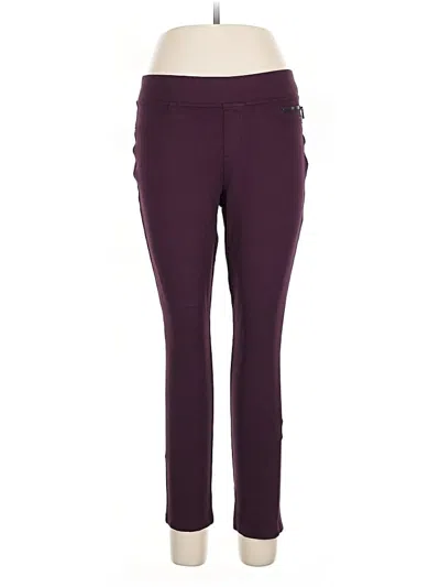 Pre-owned Dkny Jeans Active Pants In Burgundy
