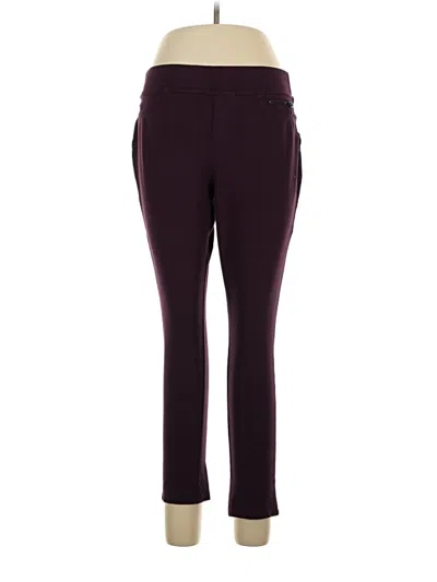 Pre-owned Dkny Jeans Active Pants In Burgundy