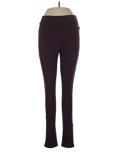Pre-owned Dkny Jeans Active Pants In Burgundy