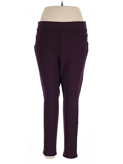 Pre-owned Dkny Jeans Active Pants In Purple