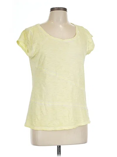 Pre-owned Dkny Jeans Active T-shirt In Yellow