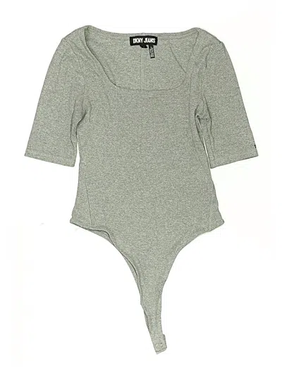Pre-owned Dkny Jeans Bodysuit In Gray