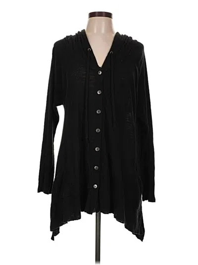 Pre-owned Dkny Jeans Cardigan Sweater In Black