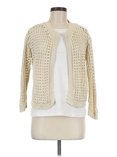 Pre-owned Dkny Jeans Cardigan Sweater In Ivory