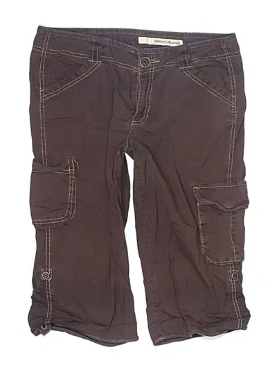 Pre-owned Dkny Jeans Cargo Shorts In Brown