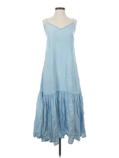 Pre-owned Dkny Jeans Casual Dress In Blue