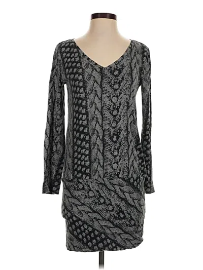 Pre-owned Dkny Jeans Casual Dress In Gray