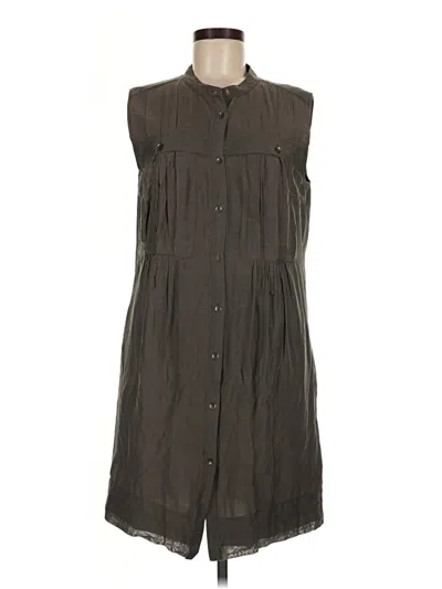 Pre-owned Dkny Jeans Casual Dress In Gray