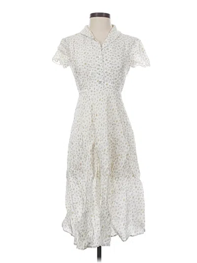 Pre-owned Dkny Jeans Casual Dress In Ivory