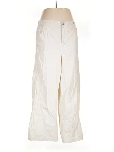 Pre-owned Dkny Jeans Casual Pants In Ivory