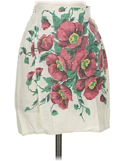Pre-owned Dkny Jeans Casual Skirt In Ivory