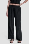 Dkny Jeans Cotton Gauze Pull-on Pants In Blue