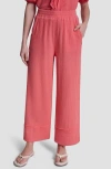 Dkny Jeans Cotton Gauze Pull-on Pants In Pink