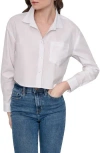 Dkny Jeans Crop Cotton Poplin Button-up Shirt