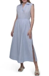 Dkny Jeans Women's Back-cut-out Sleeveless Maxi Dress In Blue