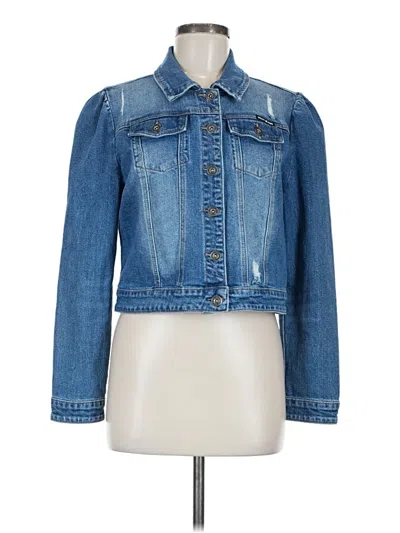 Pre-owned Dkny Jeans Denim Jacket In Blue