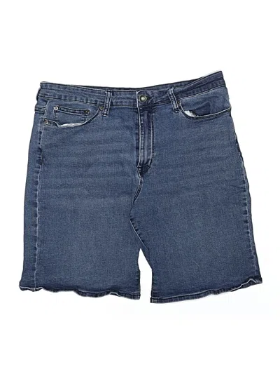 Pre-owned Dkny Jeans Denim Shorts In Blue