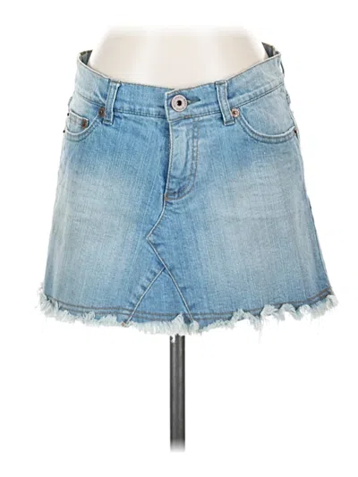 Pre-owned Dkny Jeans Denim Skirt In Blue