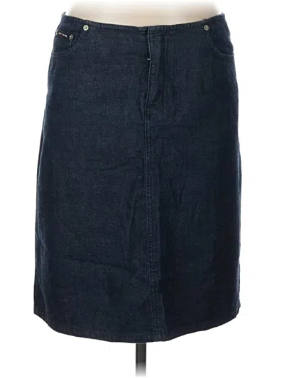 Pre-owned Dkny Jeans Denim Skirt In Blue