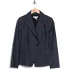 Dkny Jeans Double Breasted Denim Blazer In Blue