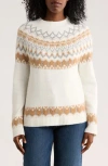 Dkny Jeans Fair Isle Crewneck Sweater In Multi