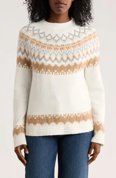 Dkny Jeans Fair Isle Crewneck Sweater In Multi