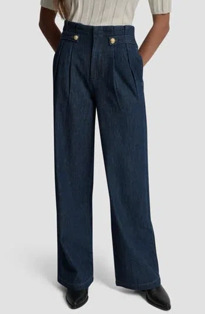 Dkny Jeans High Rise Denim Trousers In Red