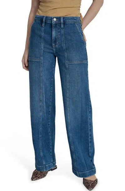 Dkny Jeans High Waist Seamed Utility Jeans