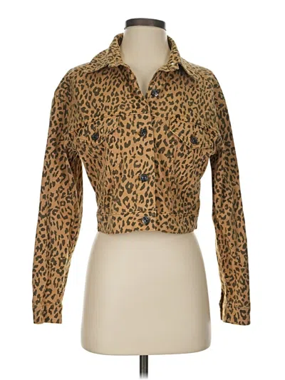Pre-owned Dkny Jeans Jacket In Gold