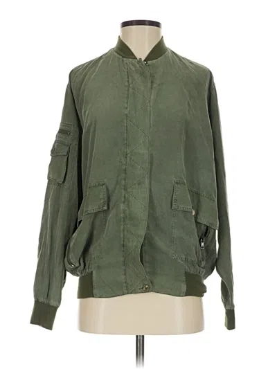 Pre-owned Dkny Jeans Jacket In Green