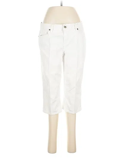 Pre-owned Dkny Jeans Jeans In White