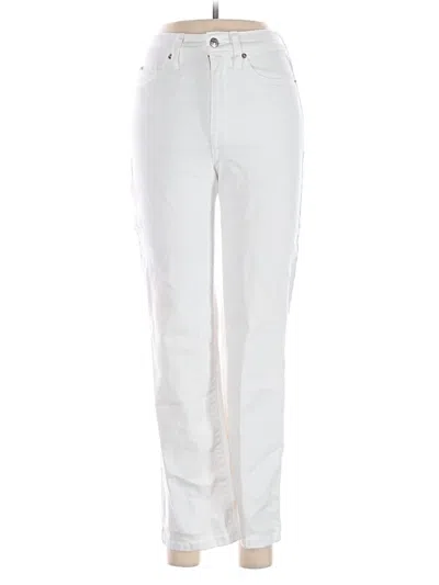 Pre-owned Dkny Jeans Jeans In White