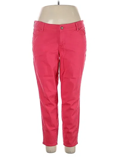 Pre-owned Dkny Jeans Jeggings In Red