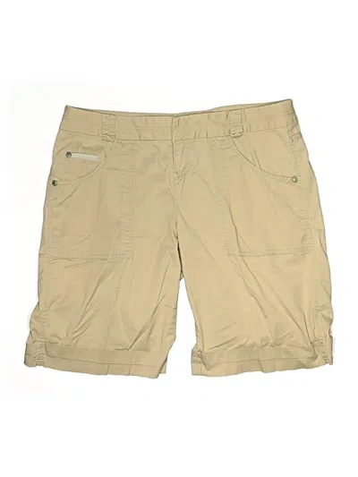 Pre-owned Dkny Jeans Khaki Shorts In Brown