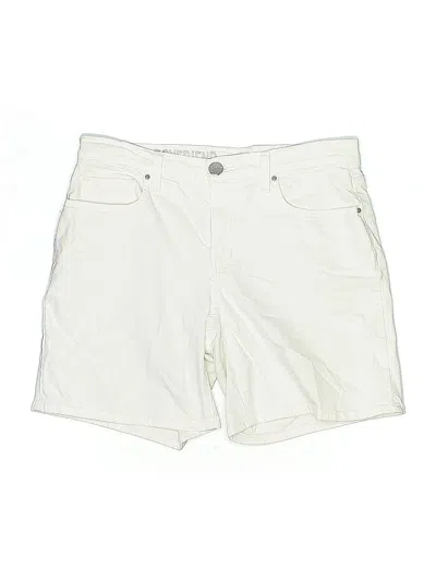 Pre-owned Dkny Jeans Khaki Shorts In White