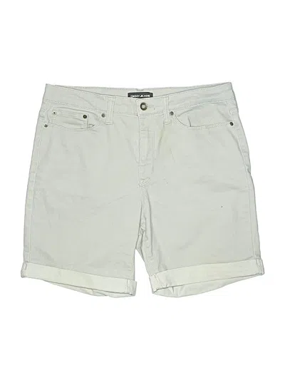 Pre-owned Dkny Jeans Khaki Shorts In White