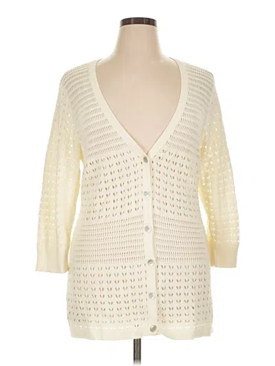 Pre-owned Dkny Jeans Kimono In Ivory