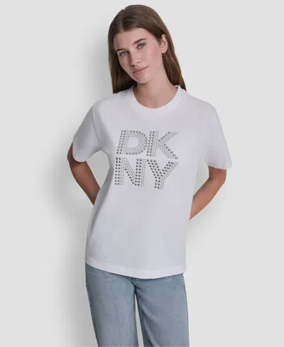 Dkny Jeans Logo Relaxed Crewneck T-shirt In Multi
