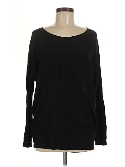 Pre-owned Dkny Jeans Long Sleeve Top In Black