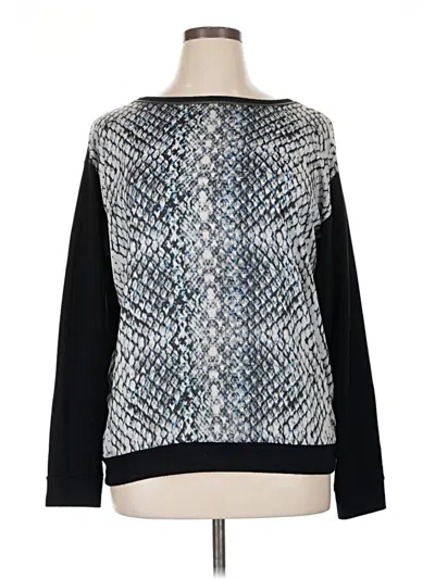 Pre-owned Dkny Jeans Long Sleeve Top In Blue