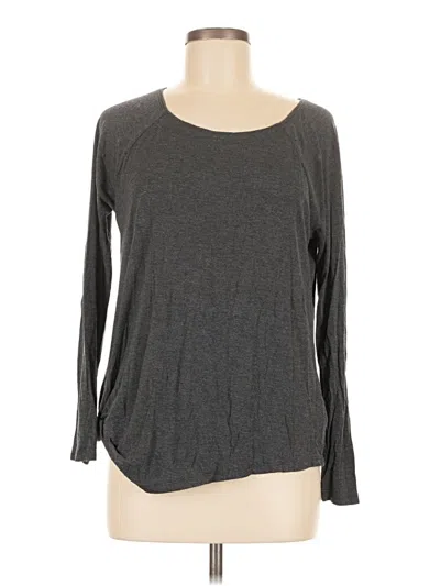 Pre-owned Dkny Jeans Long Sleeve Top In Gray