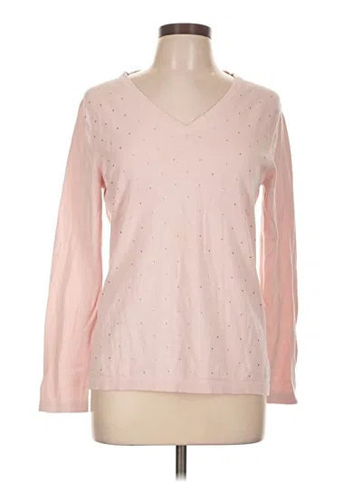 Pre-owned Dkny Jeans Long Sleeve Top In Pink