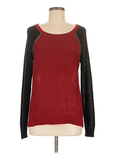 Pre-owned Dkny Jeans Long Sleeve Top In Red